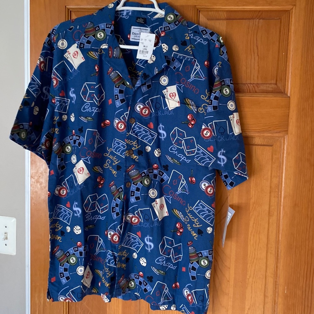 One of a kind casino, craps, gambling shirt!  Vegas attire!